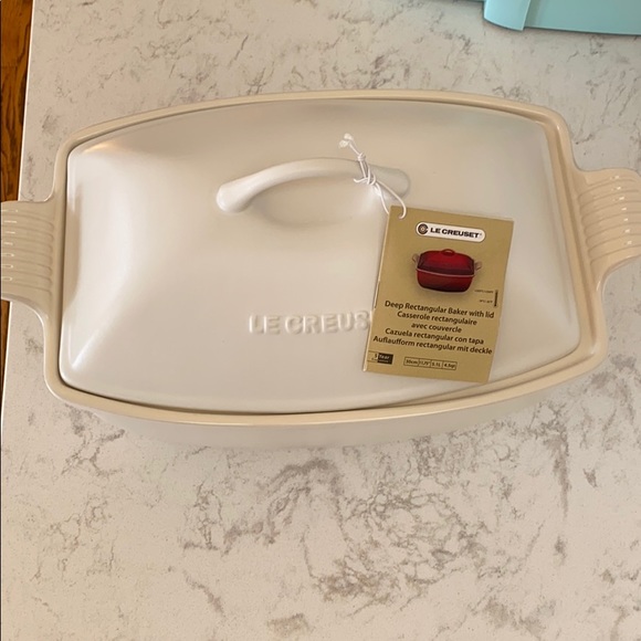 Le Creuset Other - Le creuset deep rectangular baker with lid - NEW!
